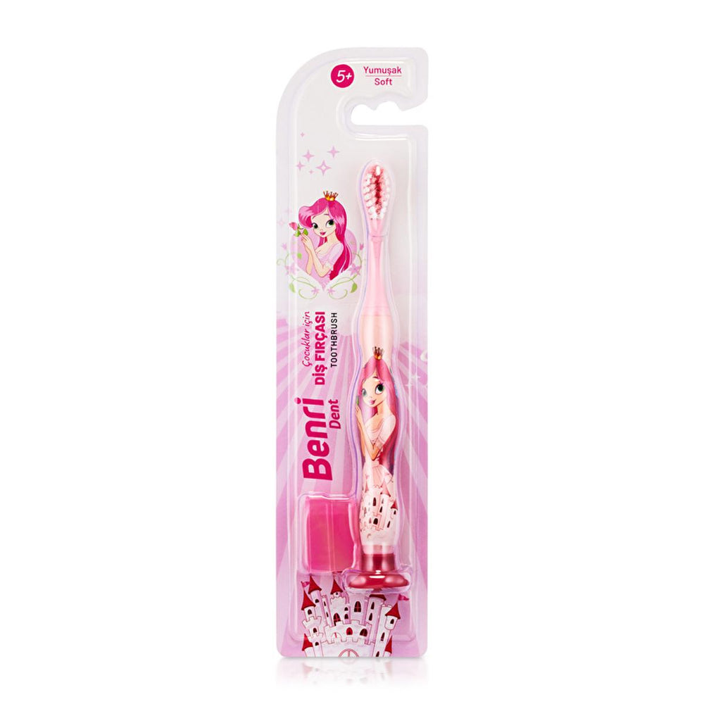 Benri Dent Children's Toothbrush with Soft Bristles & Protective Cap - Gentle Oral Care for Kids - view 2