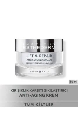 Institut Esthederm Anti-Aging Face Cream - Lift Repair Absolute Smoothing Cream 50ml for Firmer Skin Institut Esthederm Lift Repair Smoothing Cream 50ml - Anti-Aging Face Cream anti-aging cream, face smoothing cream, Institut Esthederm Lift Repair, anti-wrinkle cream for 35-45 age group, face firming cream, skincare for round face shapes, anti-aging skincare, Institut Esthederm, smoothing cream, firming cream, wrinkle reduction, skincare for mature skin