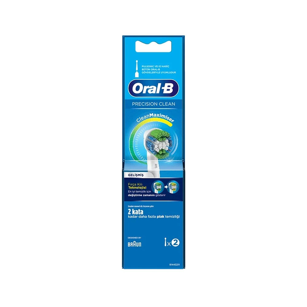 Oral-B Maximiser Precision Clean Electric Toothbrush Replacement Heads - 2 Pack Oral-B Maximiser Precision Clean Replacement Heads Oral-B toothbrush replacement heads, Maximiser Precision Clean toothbrush heads, Electric toothbrush accessories, Oral-B Şarjlı Diş Fırçası yedek başlık, Precision Clean replacement heads, oral hygiene, electric toothbrush replacement heads, Oral-B accessories, toothbrush heads, oral care