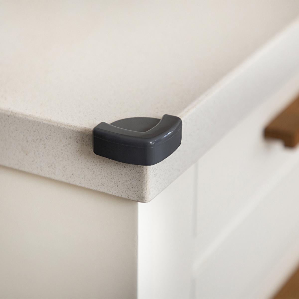Babyjem Corner Protector - Antrasit, Child Safety Corner Guard for Furniture, PVC Corner Protector for Baby Safety Babyjem Corner Protector - Child Safety Solution Corner protector, Child safety, Baby safety, Corner guard, Childproofing, Furniture safety, Babyproofing, Safety accessories, PVC corner protector, Adhesive corner protector, Furniture corner protector