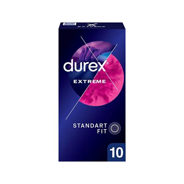 Durex Extreme Condoms - Delayed Ejaculation, Lubricated, Textured for Enhanced Intimacy - Pack of 10 Durex Extreme Condoms - Enhanced Intimacy & Protection Durex Extreme Condoms, delayed ejaculation condoms, lubricated condoms, textured condoms, contraception with enhanced features, intimacy enhancement, prolonged intimacy, pleasure condoms, couples intimacy, protection and pleasure