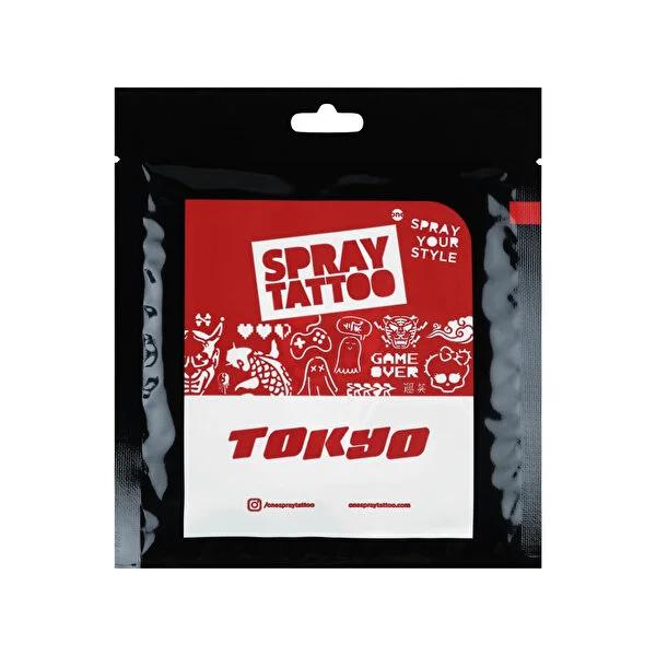 One Spray Tattoo City Pack Dövme Şablon Seti Tokyo - Temporary Tattoo Stencil Set with 7 Designs, Easy Application & Water Resistance Temporary Tattoo Stencil Set - 7 Designs, Easy & Waterproof temporary tattoo, tattoo stencil, anime tattoo, city pack tattoo, spray tattoo, tattoo kit, body art, Japanese culture, cosplay, festival accessory, easy application, water resistant, skin-friendly, organic, temporary body art, tattoo designs