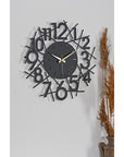 Muyika 41x41cm Modern Metal Silent Wall Clock - Large Decorative Timepiece for Home Muyika Modern Metal Silent Wall Clock - Large & Stylish wall clock, metal wall clock, silent wall clock, modern wall decor, large wall clock, home decor, bedroom decor, office decor, modern clock, silent clock, metal clock, decorative clock, interior design, home accessories