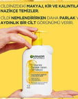 Garnier Vitamin C Brightening Facial Cleanser - 8.45 fl oz, Vegan & Sulfate-Free, Moisturizing & Brightening for Dull Skin Garnier Vitamin C Facial Cleanser - Brightening & Moisturizing Garnier Vitamin C Brightening Facial Cleanser, Vitamin C facial cleanser, Glycerin moisturizing cleanser, Vegan facial cleanser, Sulfate-free skincare, Brightening facial wash, Facial cleanser, Skincare, Vegan skincare, Sulfate-free cleanser, Brightening skincare, Garnier skincare, Moisturizing facial wash, Dull skin solutio