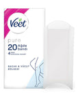 Veet Pure Wax Strips for Sensitive Skin - Hypoallergenic, Easy-Gelwax Technology for Legs & Body Hair Removal - view 7