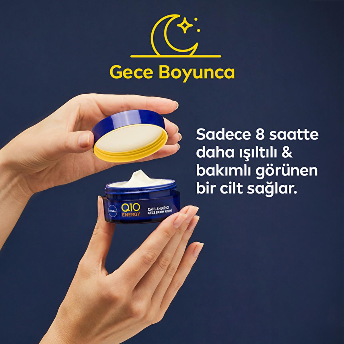 Nivea Q10 Energy Night Cream with Vitamin C - Anti-Aging, Moisturizing Night Care for All Skin Types Nivea Q10 Energy Night Cream - Anti-Aging Skincare Nivea Q10 Energy Night Cream, Vitamin C Night Care, Anti-aging night cream, Moisturizing night cream, Dermatologically tested night cream, Night care cream, Skincare for anti-aging, Q10 Energy, Vitamin C skincare, Nighttime moisturizer, Anti-aging skincare, Skincare routine, Nivea skincare, Face cream, Night cream, Anti-aging face cream