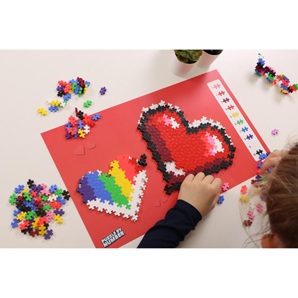 Plus Plus - 250 Piece Heart-Shaped Puzzle Toy for Kids - Educational and Creative Play - view 2
