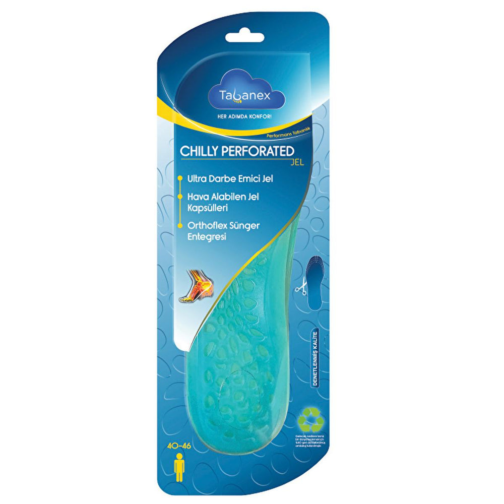 Tabanex Orthotic Gel Insoles for Men - Comfortable Footwear Support with Perforated Design - view 2