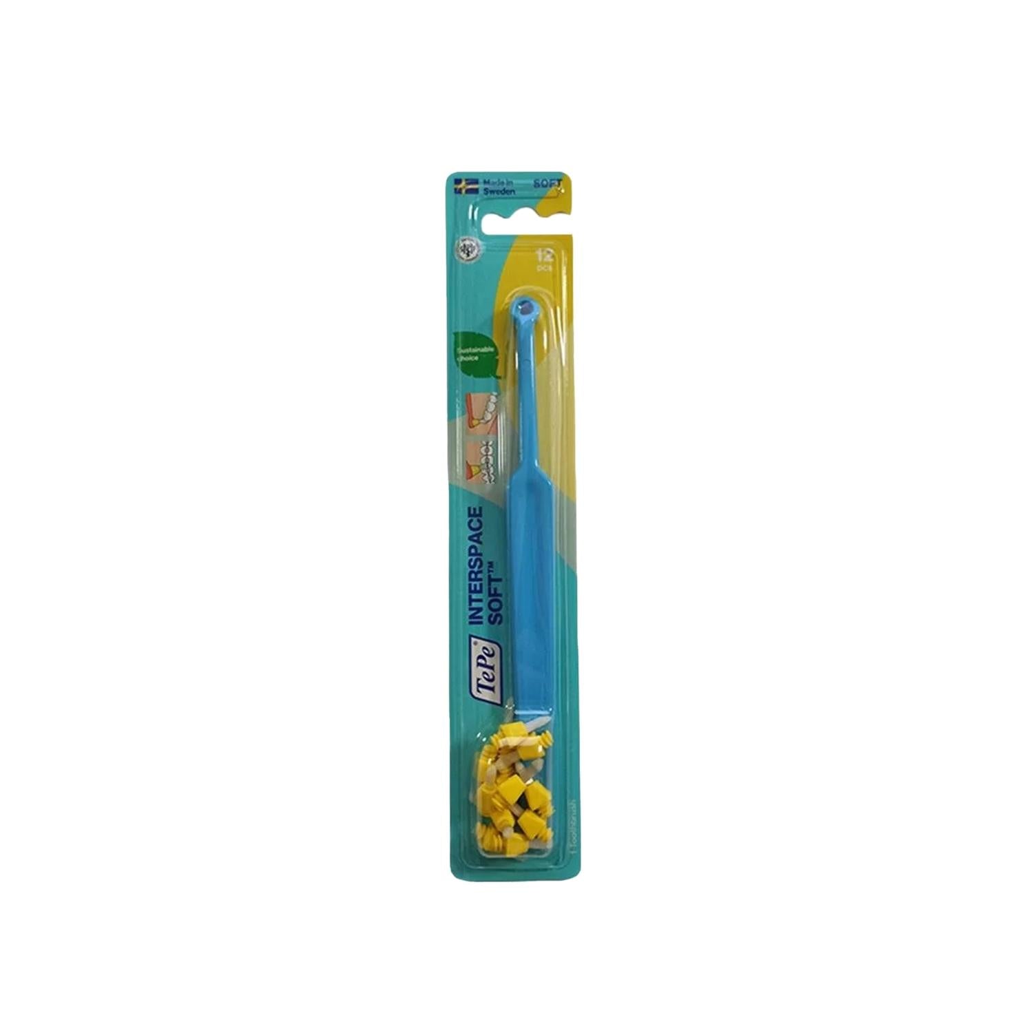 Tepe Interspace Soft Mavi Manual Toothbrush for Tight Interdental Spaces - Gentle Cleaning, Effective Plaque Removal Tepe Interspace Soft Mavi Toothbrush for Tight Spaces interdental toothbrush, soft bristle toothbrush, Tepe Interspace, manual toothbrush for tight spaces, oral hygiene tool, gentle cleaning, effective plaque removal, oral care, toothbrush, dental hygiene, Tepe brand