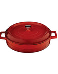 LAVA Cast Iron Cookware - 28cm Enamel Coated Round Cookware for Durable Cooking LAVA 28cm Cast Iron Cookware - Durable Enamel Coated Cast Iron Cookware, Enamel Coated Cookware, Durable Cookware, Heat Retention Cookware, Sustainable Cookware, Cooking Essentials, Kitchen Staples, Slow Cooking, Traditional Cooking, Outdoor Cooking, Cast Iron, Enamel Cookware, Cooking Pots, Dutch Ovens