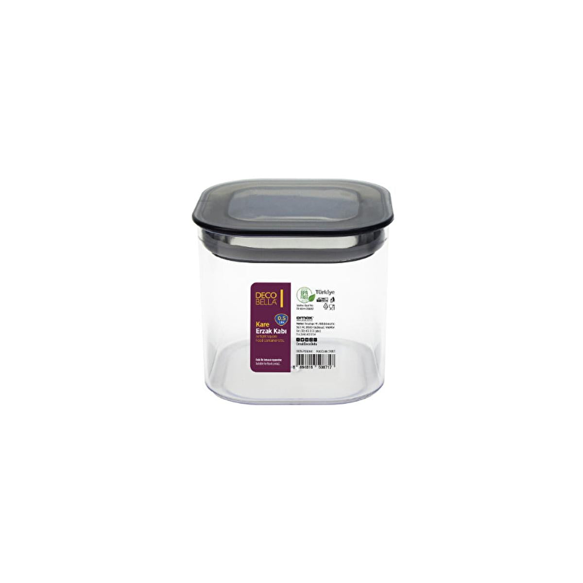 Decobella Airtight Food Storage Container - 500ml, Stackable, Non-Toxic, Dishwasher Safe Decobella 500ml Airtight Food Storage Container - Non-Toxic & Dishwasher Safe food storage container, airtight container, stackable container, non-toxic storage, dishwasher safe container, kitchen organization, kitchen storage, food storage, leftovers storage, lunch box, pantry organization, reusable container, eco-friendly kitchen, healthy kitchen essentials