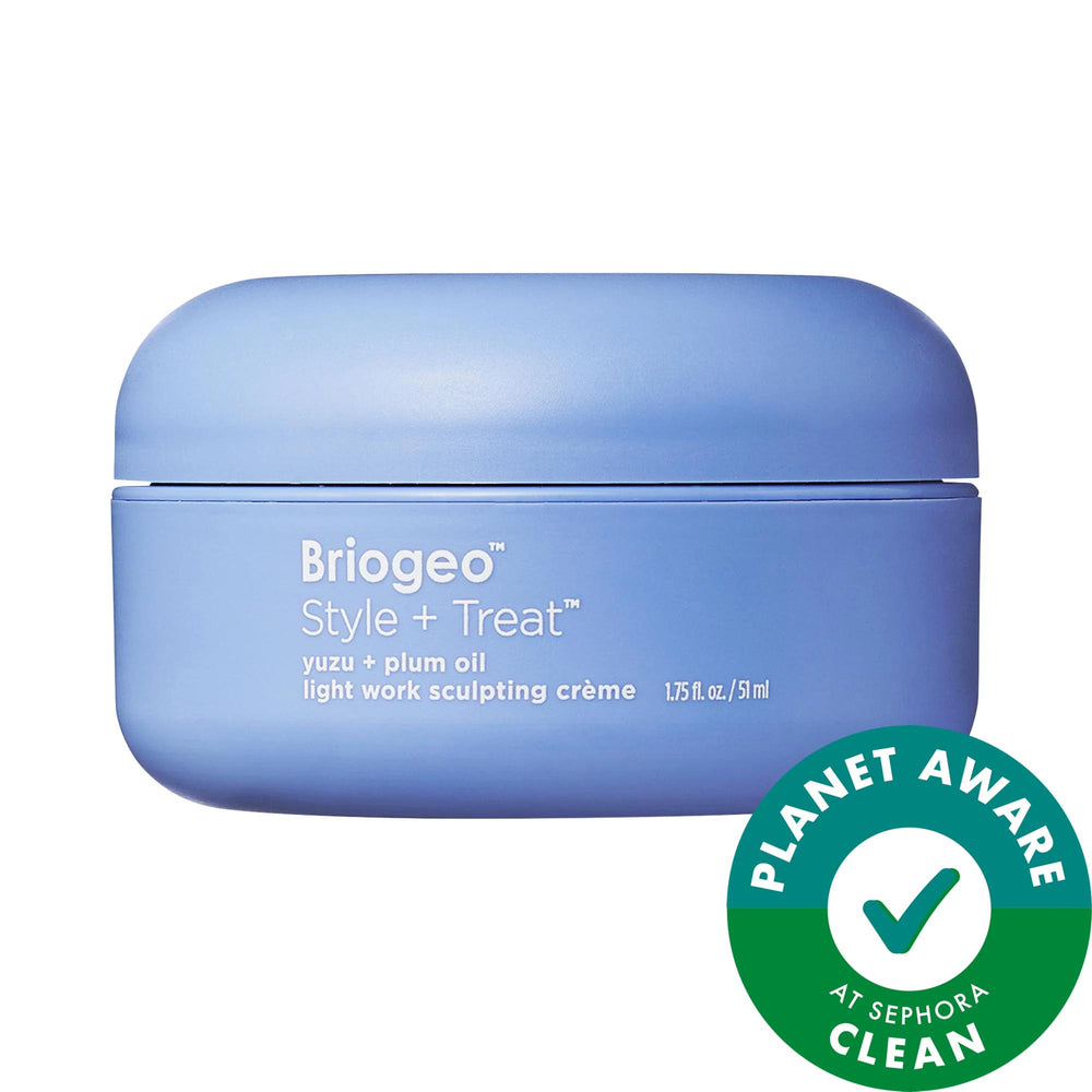 Style + Treat Hair Styling Sculpting Cream - Vegan, Gluten-Free, 24-Hour Flexible Hold for All Hair Types Style + Treat Hair Styling Cream - Vegan & Gluten-Free hair styling cream, sculpting pomade, vegan hair care, gluten-free hair products, cruelty-free cosmetics, sustainable hair care, anti-frizz hair cream, 24-hour hold styling product, hair styling products, hair care, clean beauty, planet positive, Sephora collection