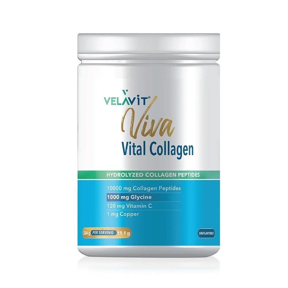 Velavit Viva Vital Collagen Supplement Powder - Hydrolyzed Collagen, Vitamin C, Joint Health & Anti-Aging Support Velavit Collagen Powder for Skin & Joint Health collagen supplement,hydrolyzed collagen powder,Vitamin C supplement,joint health support,anti-aging skincare,skin health,wellness supplements,powder supplement,collagen peptides,skin elasticity,joint pain relief,immune system support