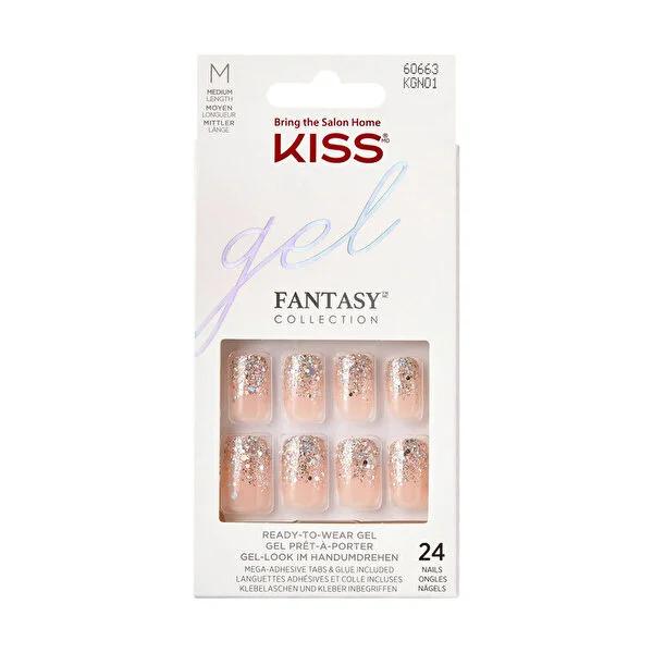 Kiss Extra Glossy Nail Tips Fanciful KGN01C 24-Piece DIY Nail Kit for Salon-Quality Nails Kiss Extra Glossy Nail Tips - 24 Piece DIY Nail Kit nail tips, DIY nail kit, false nails, nail beauty products, at-home nail solutions, salon-quality nails, nail care, beauty products, nail enhancements, nail glue, nail adhesive, manicur stick, nail instructions, Kiss nail products, extra glossy nail tips