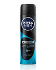 Nivea Men Deep Dimension Beat Deodorant Spray - 72 Hour Anti-Perspirant Protection for Men Nivea Men Deep Dimension Beat Deodorant - 72hr Anti-Perspirant Nivea Men Deodorant, Anti-perspirant deodorant spray, Long-lasting deodorant for men, Deodorant with active carbon, Dermatologically tested deodorant, Men's grooming, Personal care, Freshness for men, 72-hour protection, Deodorant spray, Men's deodorant, Nivea Men, Active carbon deodorant, Woody scent deodorant
