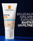 La Roche-Posay Anthelios UVMune SPF50+ Tinted Sunscreen: High UVA/UVB Protection, Moisturizing, Evens Skin Tone, Ideal for Sensitive Skin La Roche-Posay SPF50+ Tinted Sunscreen: Sensitive Skin Protection tinted sunscreen, SPF50+ sunscreen, sunscreen for sensitive skin, moisturizing sunscreen, UVMune sunscreen, La Roche Posay sunscreen, sunscreen with color, broad spectrum sunscreen, sun protection for face, hypoallergenic sunscreen, sunscreen, SPF 50+, face sunscreen, sensitive skin, UVA protection, UVB pro