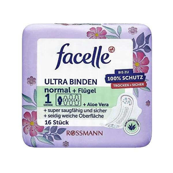 Facelle Ultra Comfort Aloe Vera Sanitary Pads with Wings - 16 Count, Anatomical Design for Women, Soft & Hygienic Menstrual Protection Facelle Aloe Vera Sanitary Pads - Comfortable & Hygienic sanitary pads, aloe vera sanitary pads, women's hygiene products, anatomical sanitary pads, individually wrapped sanitary pads, menstrual protection, feminine hygiene, comfort, hygiene, menstrual products, women's health, period protection