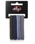 Eklips Large Towel Hair Ties Gentle Hold Assorted 4-Pack