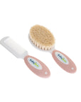 Babyjem Natural Bristle Baby Hair Brush and Comb Set - Gentle Detangling for Infants - view 3