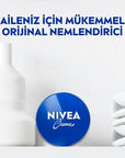 Nivea Moisturizing Hand and Body Cream - Intensive Hydration for Dry Skin, 5.07 fl oz Nivea Creme Moisturizing Hand & Body Cream - Intensive Hydration Nivea Creme, Moisturizing Hand and Body Cream, Intensive Hydration, Dry Skin Care, Sensitive Skin Friendly, Hand Cream, Body Cream, Moisturizer, Non-greasy, Non-sticky, Dermatologically Approved, Eucerit, Long-lasting Hydration