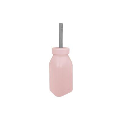 OiOi Silicone Baby Bottle & Straw Sippy Cup Set - Non-Toxic, Eco-Friendly, Easy-Grip - Perfect for BLW Feeding & Toddler Training (Pinky Pink/Powder Grey) OiOi Silicone Baby Bottle - Safe Sippy Cup for BLW Feeding silicone baby bottle, baby straw cup, BLW feeding, toddler training cup, silicone sippy cup, eco-friendly baby bottle, non-toxic baby bottle, baby weaning cup, 6 month+ baby bottle, reusable baby bottle, baby bottle, straw cup, BLW, weaning, training cup, sippy cup, eco-friendly, non-toxic, reusab