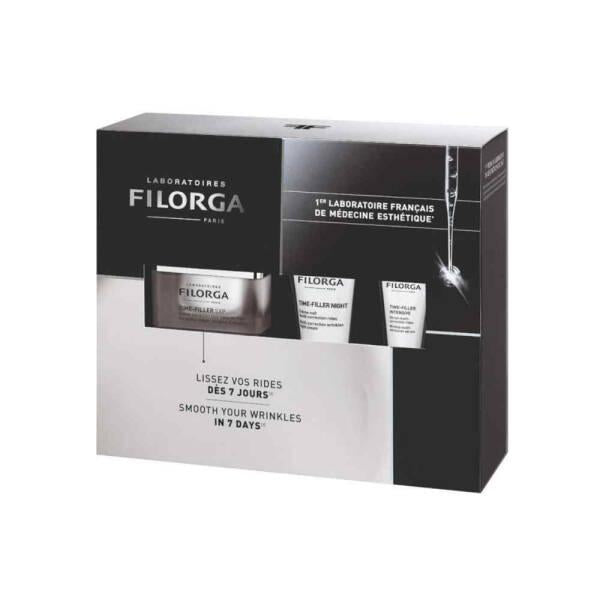 Filorga Anti-Aging Skincare Set - Wrinkle Correction with Hyaluronic Acid Filorga Anti-Aging Skincare Set - Hyaluronic Acid Anti-Aging Skincare, Wrinkle Correction, Hyaluronic Acid Skincare, Skincare Set, Filorga Time Filler, Anti-Aging Serum, Night Cream, Skincare for Normal to Dry Skin, Hydrating Skincare, Skincare with Hyaluronic Acid