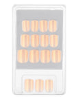 Eklips Pearlescent Beige Square Press-On Nails 24-Pack