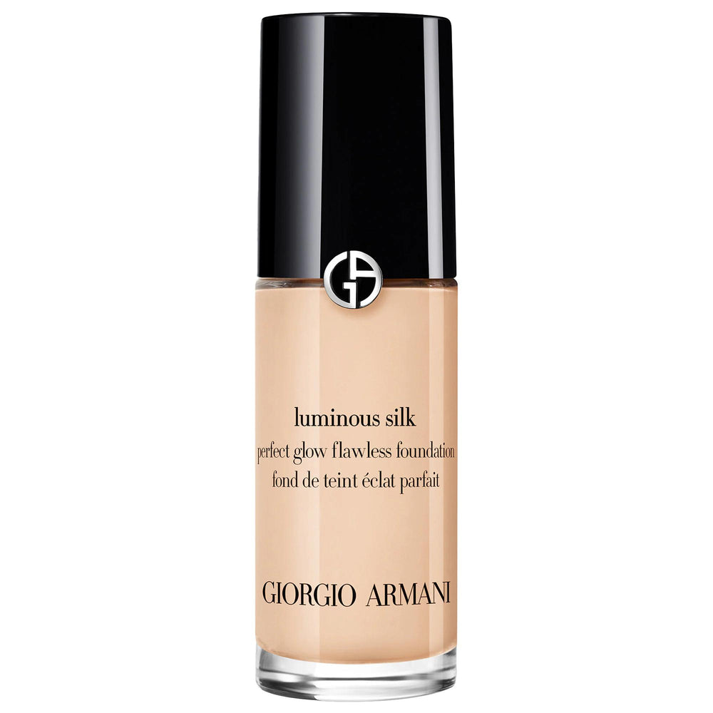 Mini Luminous Silk Natural Glow Foundation - Liquid Foundation for Natural Glow, Medium Coverage, Skincare-Infused Makeup Mini Luminous Silk Foundation for Natural Glow liquid foundation, natural glow, medium coverage, skincare-infused makeup, long-lasting foundation, cosmetic, skincare, makeup, beauty, glow foundation, radiant finish, weightless foundation, 24-hour hydration, seamless blending, Micro-fil technology, natural finish, complexion perfection
