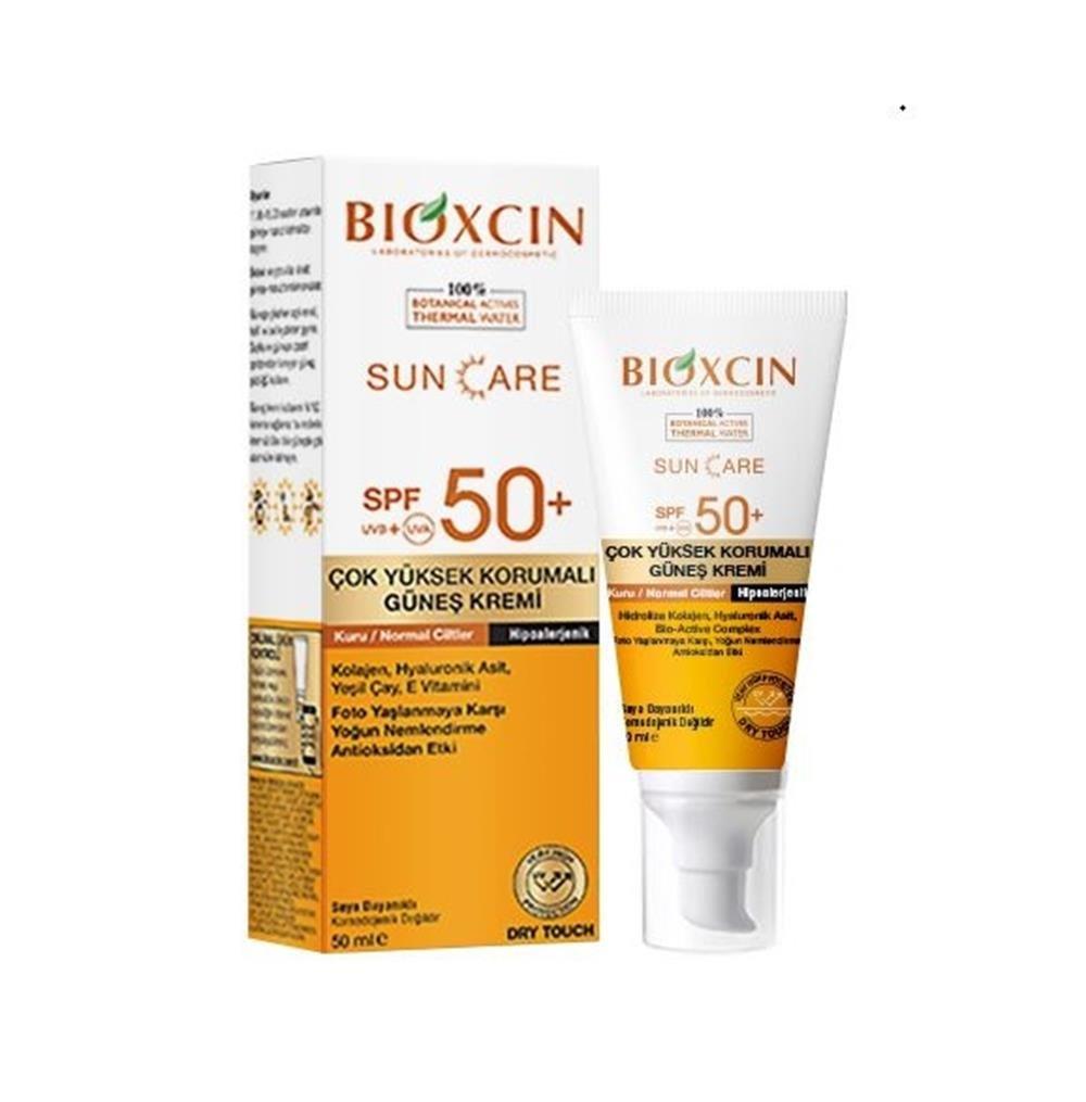 Bioxcin SPF50+ Sunscreen for Dry & Normal Skin - High Protection Sun Cream 50ml Bioxcin SPF50+ Sunscreen for Dry & Normal Skin - 50ml SPF50+ sunscreen, dry skin sun care, normal skin sun protection, Bioxcin sun cream, high protection sunscreen, sun protection, skin care, dry skin care, normal skin care, sunscreen for dry skin, sunscreen for normal skin, sun cream, high SPF sunscreen, skin health, UV protection, cosmetic, sun care product