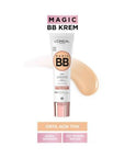 Loreal Paris Magic BB Cream 30ml - Medium Light, Moisturizing & Light Coverage Makeup Loreal Paris Magic BB Cream - Moisturizing Makeup Loreal Paris BB Cream, Medium Light BB Cream, Moisturizing BB Cream, Light Coverage Makeup, Vitamin Enriched Cosmetic, BB Cream, Makeup, Skincare, Cosmetic, Beauty Product, Everyday Makeup, Natural Look, Hydrating Makeup, Lightweight Makeup, Travel Size, Sensitive Skin Friendly