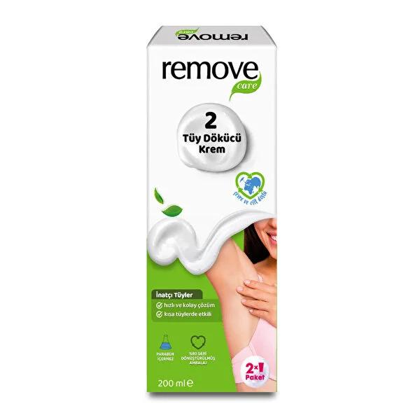 Remove Care Hair Removal Cream - Safe & Effective Depilatory Cream for All Hair Types - 2 x 100ml Remove Care Hair Removal Cream - Safe & Effective hair removal cream, depilatory cream, safe hair removal, smooth skin, dermatologically tested hair removal cream, hair removal for sensitive skin, easy hair removal, quick hair removal, Essence Guard technology, hair removal for all hair types