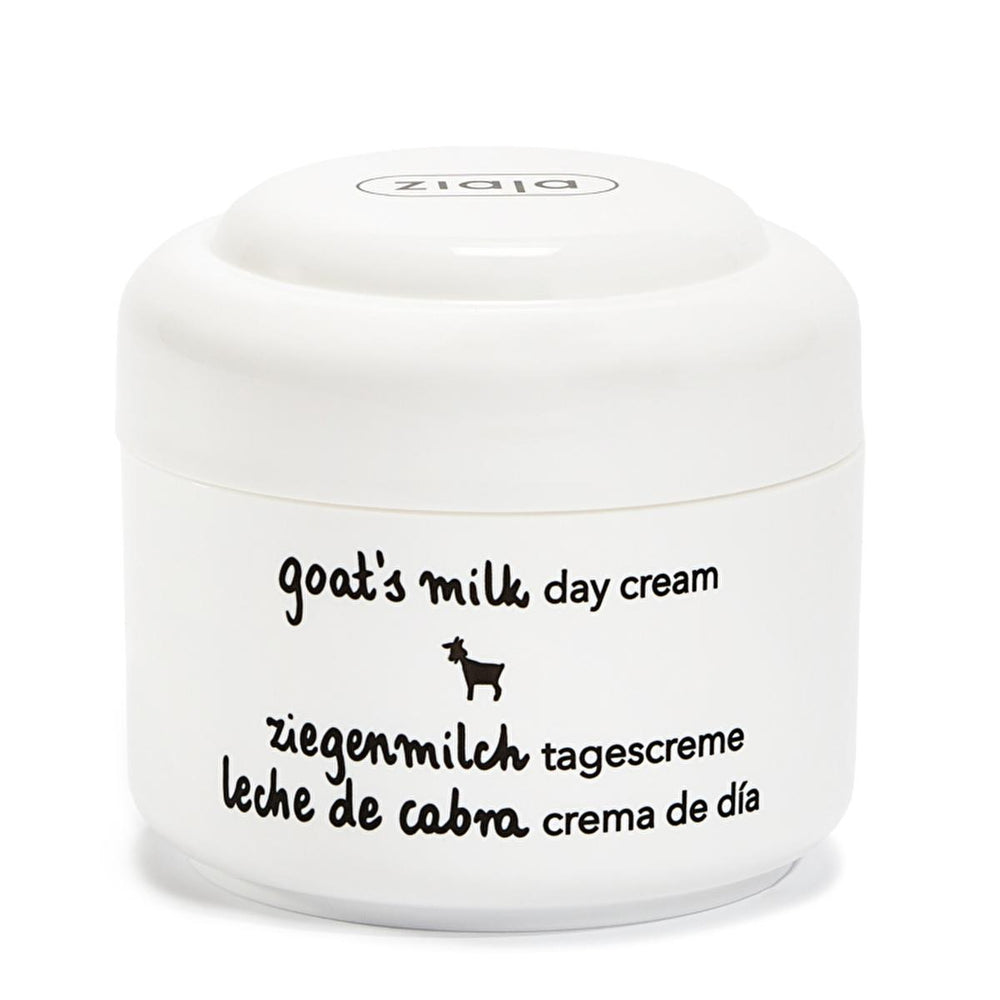 Ziaja Goat Milk Day Cream - Natural Moisturizer for Dry Skin, Vegan Skincare, Anti-Aging Cream with UV - Face Cream