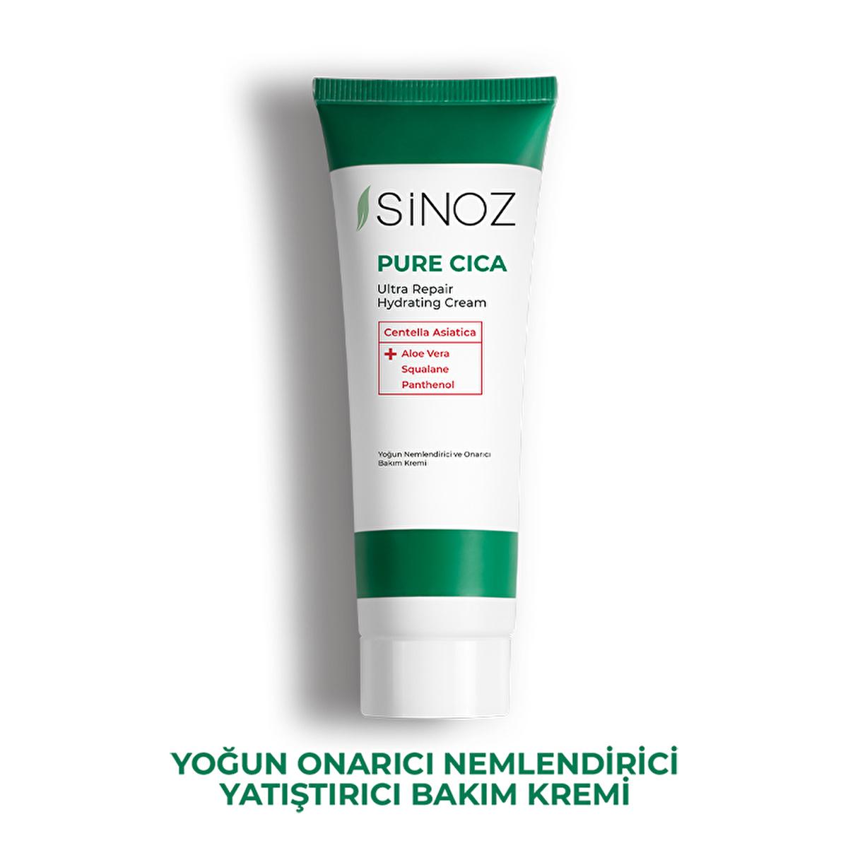 Sinoz Pure Cica Cream: Intensive Hydration & Repair - Soothing Centella Asiatica, Squalane & Aloe Vera - Sensitive Skin Moisturizer, Post-Procedure Care Sinoz Cica Cream: Soothe & Repair Skin - Sensitive Skin Moisturizer Cica cream, Centella Asiatica cream, Soothing moisturizer, Repairing skin cream, Sensitive skin moisturizer, Post tattoo care cream, Post shave balm, Post laser treatment cream, Squalane moisturizer, Aloe vera face cream, facial moisturizer, dry skin, irritated skin, redness relief, skin b