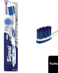 Signal Sensitive Pro Manual Toothbrush for Sensitive Teeth & Gums - Soft Bristle, Gentle Oral Care Signal Sensitive Pro Toothbrush - Gentle Oral Care Sensitive toothbrush, Soft bristle toothbrush, Gentle oral care, Manual toothbrush for sensitive teeth, Toothbrush with tongue cleaner, Oral hygiene, Sensitive teeth care, Gum care, Plaque removal, Fresh breath, Daily oral care, Travel toothbrush, Compact toothbrush