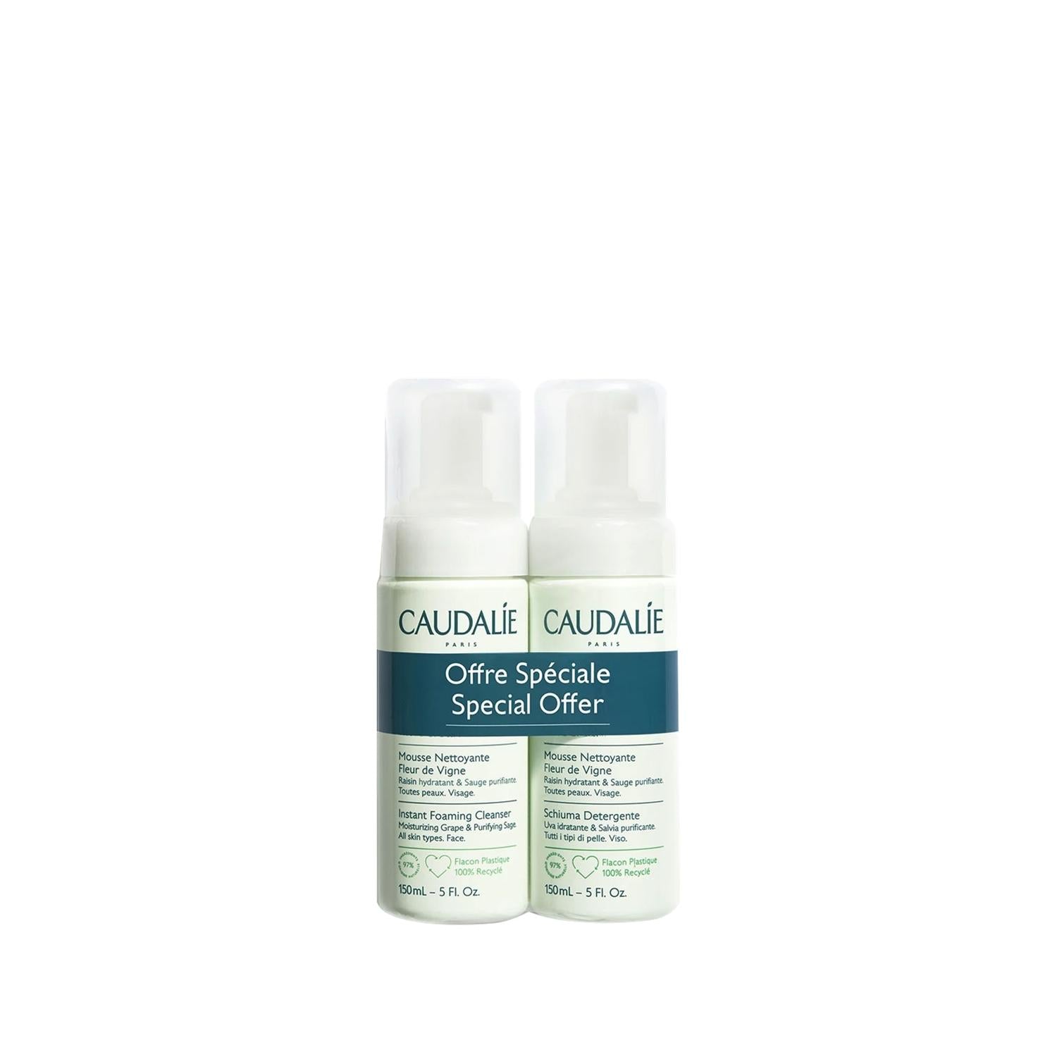 Caudalie Vinoclean Gentle Foaming Cleanser: 2x150ml - Natural Face Wash for Sensitive Skin - Experience Gentle & Effective Cleansing! Caudalie Vinoclean Cleansing Foam - Gentle Face Wash Caudalie cleansing foam, Vinoclean foam cleanser, gentle facial cleanser, natural face wash, sensitive skin cleanser, foaming face wash, Caudalie Vinoclean, face cleansing foam, skin cleansing, facial cleanser, cleanser, face wash, sensitive skin, natural skincare, foaming cleanser, Vinoclean, skincare, beauty, face, skin,