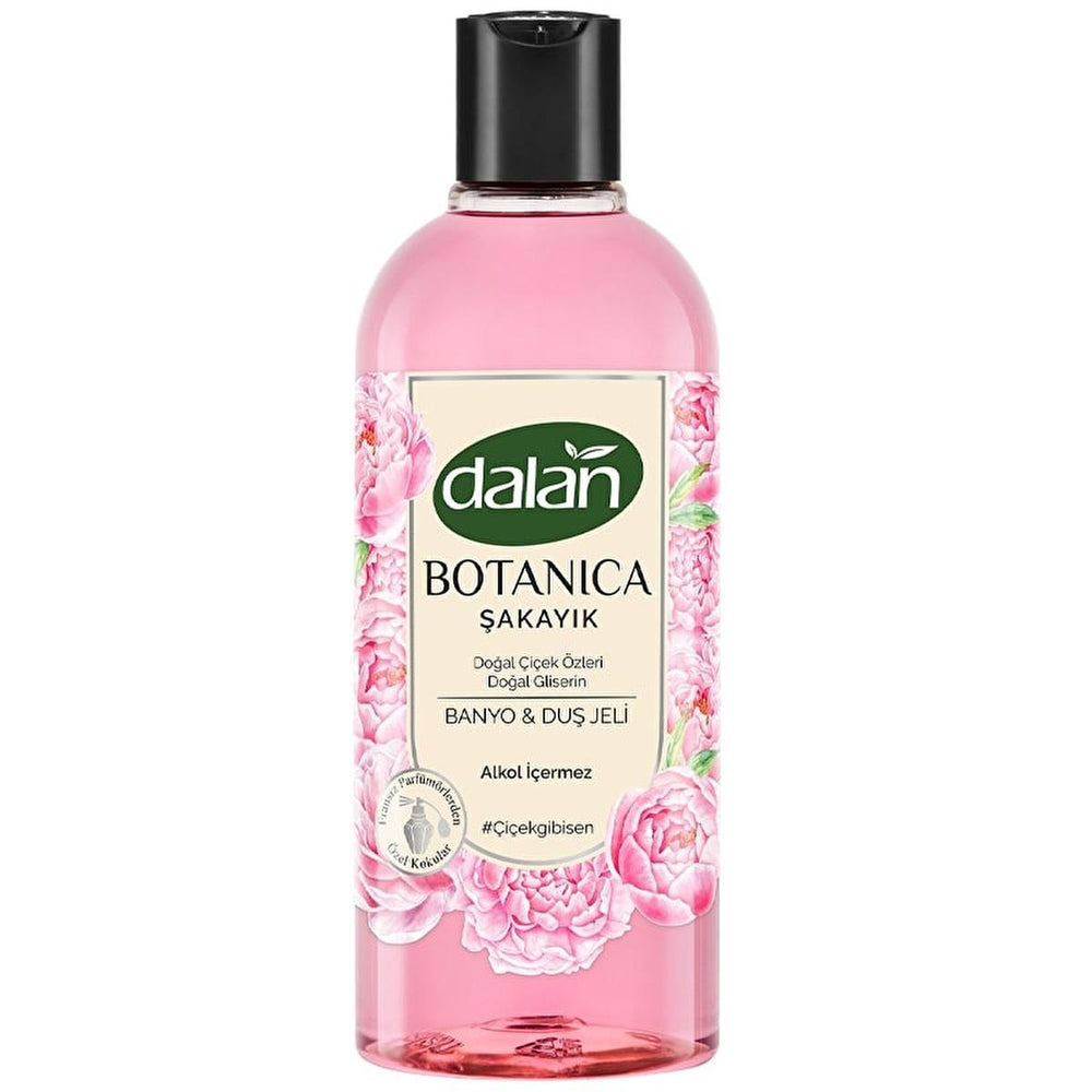 Dalan Botanica Natural Shower Gel with Floral Scent - Paraben-free, Glycerin Enriched Body Cleanser - Cleanser