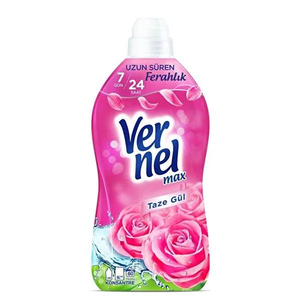 Vernel Rose Scented Fabric Softener: 140-Day Freshness, Concentrated Formula, Gentle Softening & Easy Ironing - Dermatologically Tested Vernel Rose Fabric Softener: Long-Lasting Freshness & Softness fabric softener, laundry softener, rose scented softener, concentrated fabric softener, long lasting fabric softener, easy iron fabric softener, soft clothing, vernel fabric softener, gentle fabric softener, dermatologically tested fabric softener, fabric care, rose fragrance, perfume capsules, fabric protectio