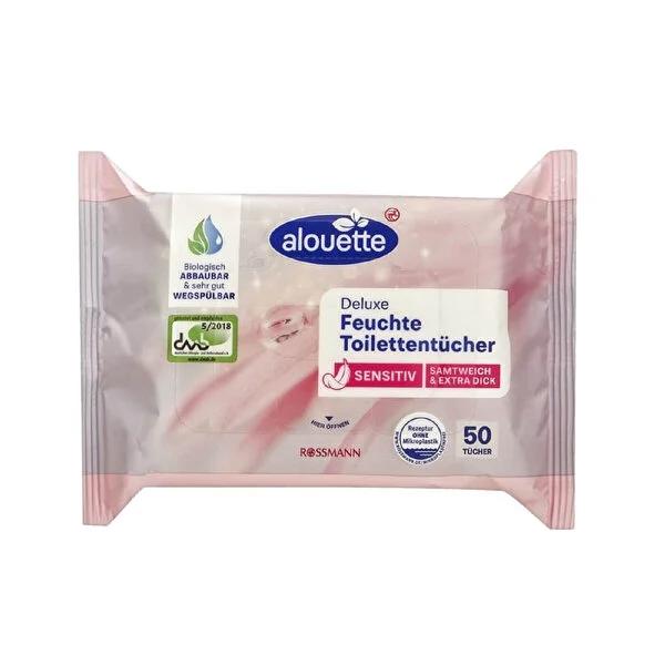 Alouette Aloe Vera Wet Toilet Paper 50-Count: Gentle, Biodegradable, Fragrance & Alcohol-Free Wipes for Sensitive Skin - Flushable & pH Neutral Alouette Aloe Vera Wet Wipes: Gentle & Biodegradable wet toilet paper, flushable wipes, sensitive skin wipes, biodegradable wipes, moist toilet tissue, fragrance free wipes, alcohol free wipes, pH neutral wipes, gentle toilet wipes, aloe vera wet wipes, wet wipes, toilet wipes, sensitive skin, moisturizing wipes, fragrance-free, alcohol-free, biodegradable, pH neutr