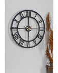 Muyika 41x41cm Silent Metal Wall Clock - Modern Decorative Clock for Home, Roma Design - view 5