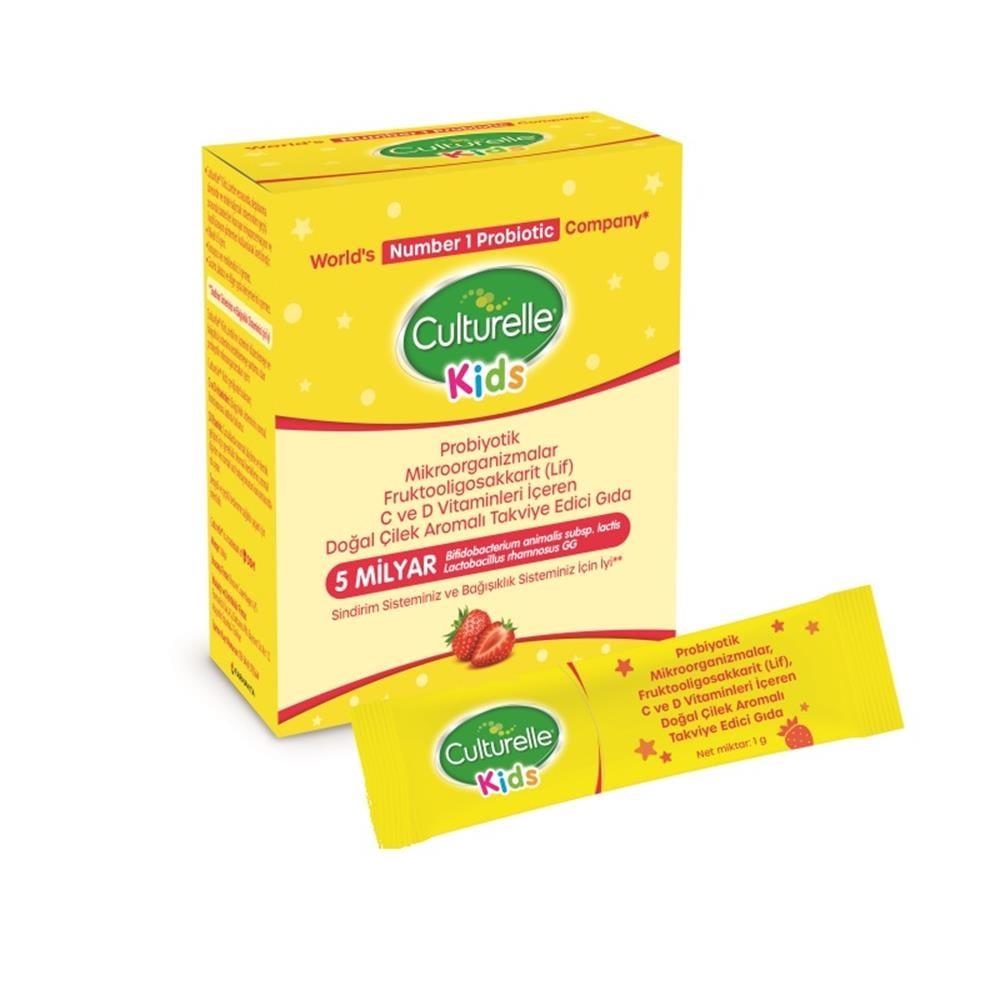 Culturelle Kids Probiotic Supplement - Supports Children's Digestive Health with Probiotics, Fiber, and Vitamins C & D - Natural Strawberry Flavor, 10 Sachets Culturelle Kids Probiotic Supplement for Digestive Health probiotic supplement for kids, children's digestive health, probiotics for children, natural health supplements for kids, strawberry flavor probiotics, kids health, digestive health support, immune system support, dietary supplements for children, natural strawberry flavor, single-use sachets