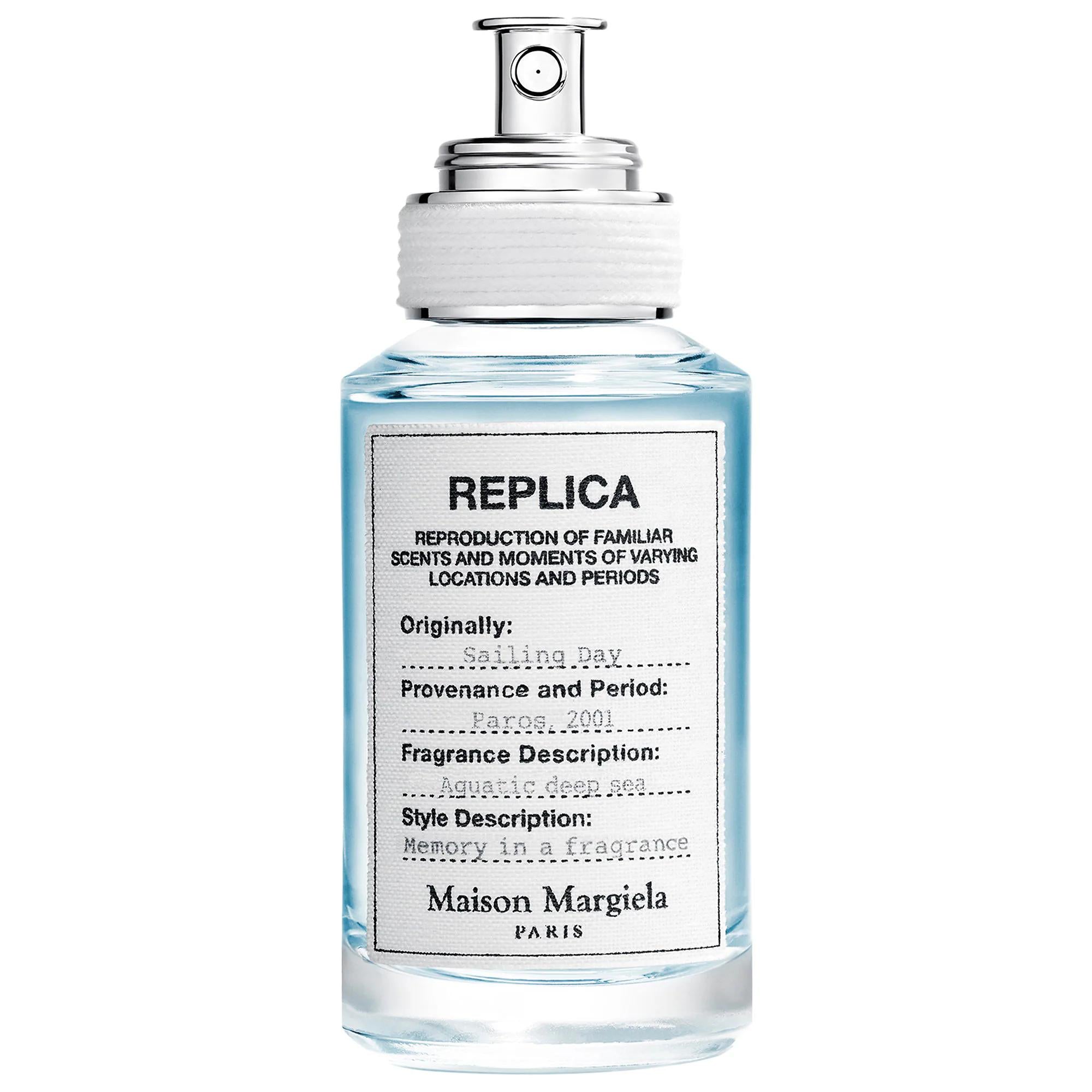 REPLICA Eau de Toilette Sailing Day Fragrance - Fresh Aquatic Scent with Aquatic Accord & Iris REPLICA Sailing Day Eau de Toilette - Fresh Aquatic Fragrance Eau de Toilette, Fresh Aquatic Fragrance, Replica Fragrance, Aquatic Accord, Niche Perfume, Sea-inspired Scent, Luxury Fragrance, Women's Fragrance, Perfume, Fragrance, REPLICA Memories Collection, Aquatic Fragrance, Ocean Scent, Coriander, Red Seaweed Essence, Iris, Fresh Fragrance, Sophisticated Fragrance, Daily Wear Fragrance