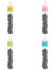 Eklips Black Tube Elastic Hair Ties Assorted Pack