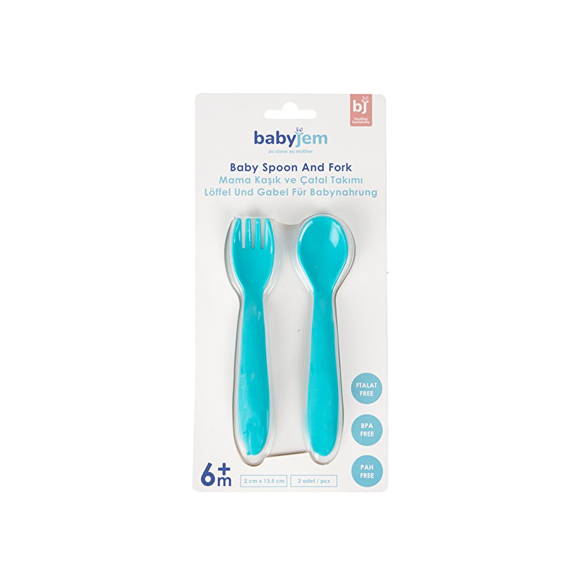 Babyjem Baby Utensil Set - Soft Baby Cutlery & Dishwasher Safe Feeding Tools for Self-Feeding Infants Baby Utensil Set - Soft & Safe for Infants baby utensil set, baby feeding set, soft baby cutlery, dishwasher safe baby utensils, baby self-feeding tools, baby friendly cutlery, infant feeding utensils, baby feeding accessories, baby care products, parenting essentials