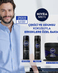 Nivea Men Moisturizing Hand and Body Cream Deep Impact - 48 Hour Moisturization, Non-Greasy, Woody Fragrance - Face Cream