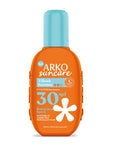 Arko Sun Care SPF 30 Sunscreen Spray: UVA/UVB Protection, Water Resistant, Reef Safe - Protect Sensitive Skin Arko SPF 30 Sunscreen Spray: UVA/UVB Protection, Reef Safe sunscreen SPF 30, sunscreen spray, UVA UVB protection, sensitive skin sunscreen, water resistant sunscreen, reef safe sunscreen, ocean friendly sunscreen, sun protection, dermatologically tested sunscreen, sunblock, sun screen, sun protection spray, broad spectrum sunscreen, non greasy sunscreen, moisturizing sunscreen, coral reef safe, chem