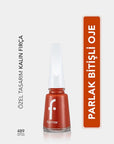 Flormar Nail Enamel 489 Hot Sun Pigmented Nail Polish
