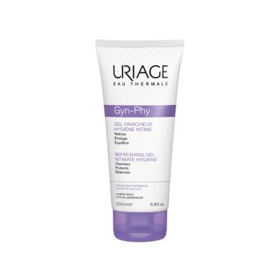 Uriage Gyn-Phy Intimate Hygiene Gel - Gentle, Hypoallergenic, 6.76 fl oz Uriage Gyn-Phy Intimate Hygiene Gel - Gentle & Hypoallergenic intimate hygiene gel, hypoallergenic cleansing gel, soap-free intimate wash, Uriage Gyn-Phy, gentle intimate care, women's health, sensitive skin care, feminine hygiene products, natural pH balance, Uriage Thermal Spring Water, daily intimate care