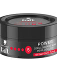 Taft Power: Caffeine Infused Hair Styling Wax - Mega Strong 48H Hold, Humidity & Wind Protection - Long Lasting Men's Hair Wax Taft Power Hair Wax: Mega Strong Hold, Long Lasting Style hair styling wax, strong hold hair wax, caffeine hair wax, long lasting hair wax, men's hair wax, hair wax for humidity, Taft hair wax, hair styling products, best hair wax for men, styling wax for strong hold, hair wax, men's styling, strong hold, caffeine, humidity protection, wind protection, hair care, styling products, 4