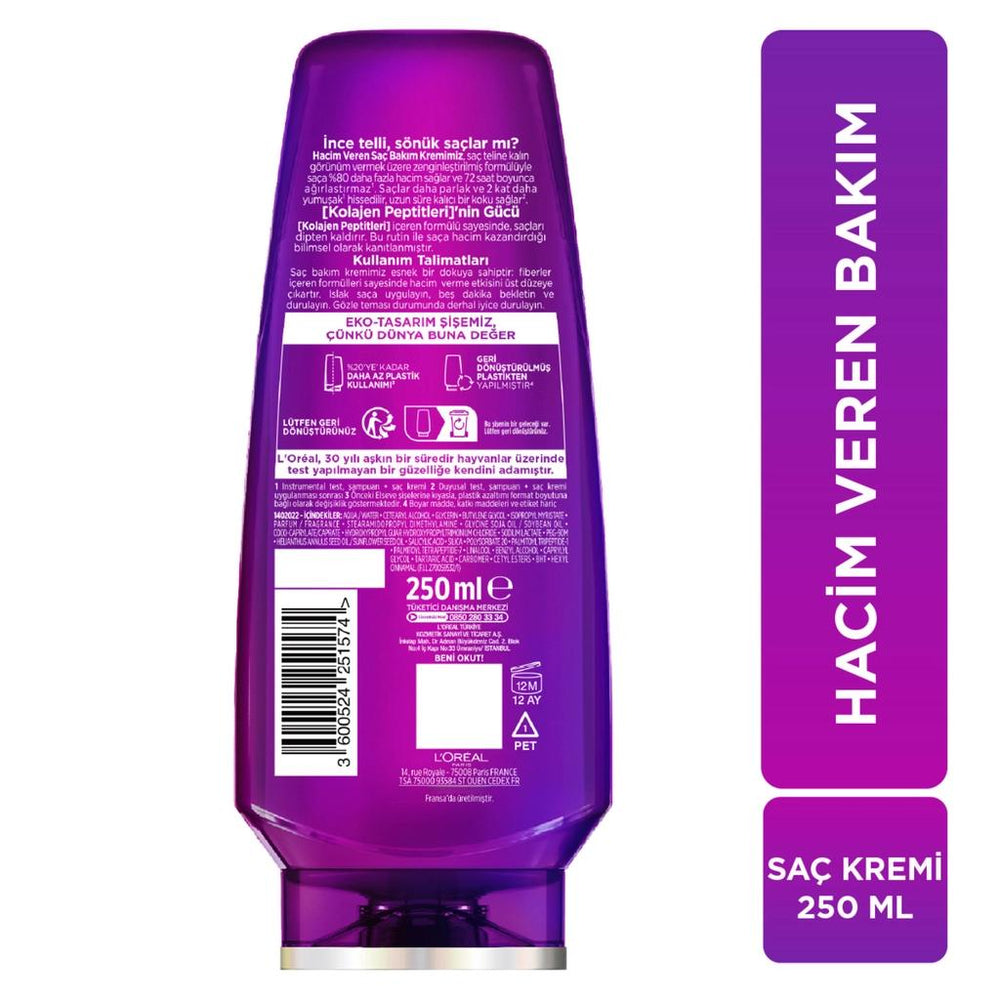 L'Oreal Paris Elseve Collagen Lifter Volumizing Conditioner 250 ml