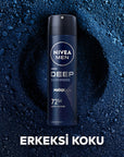 Nivea Men Deep Dimension Deodorant Spray - Long Lasting Anti-Perspirant Protection for Men, 72 Hours Sweat & Odor Control, Active Carbon, Masculine Scent Nivea Men Deep Dimension Deodorant Spray - 72hr Protection Nivea Men Deodorant Spray, Deep Dimension Deodorant, Long-lasting Anti-perspirant, Active Carbon Deodorant, Men's Personal Care, Men's Grooming, Deodorant for Men, Anti-perspirant Deodorant, Sweat Protection, Body Odor Control, Masculine Scent, 72 Hour Protection